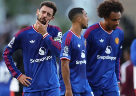 Matheus Cunha mencetak gol untuk Manchester United saat melawan Fulham
