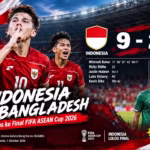 Indonesia vs Bangladesh berakhir 9-2 di FIFA ASEAN Cup 2026
